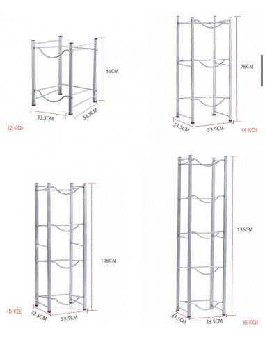 Raft Depozitare Bidoane 19 Litri - 3 Sertare