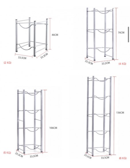 Raft Depozitare Bidoane 19 Litri - 3 Sertare
