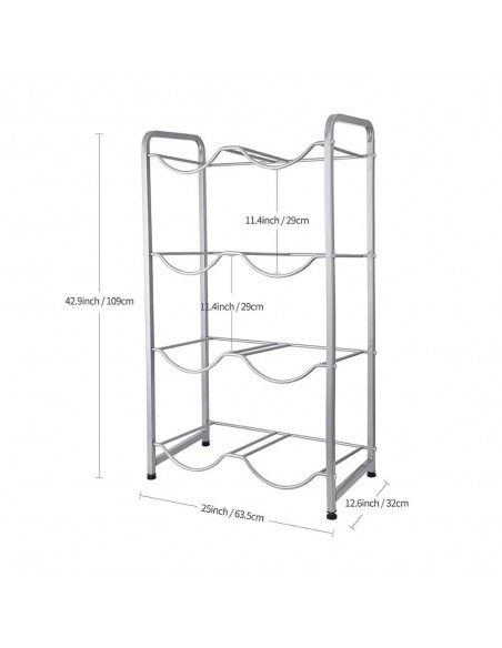 Raft Depozitare Bidoane 19 Litri - 8 Sertare