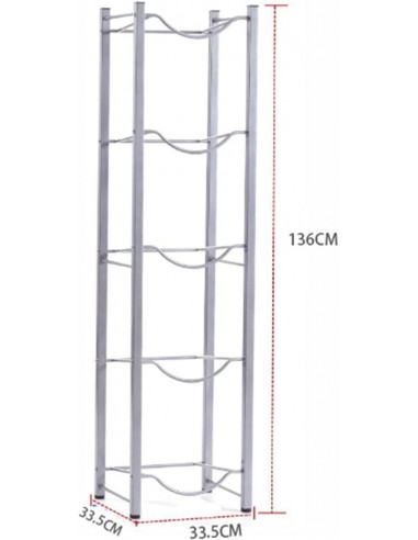 Raft Depozitare Bidoane 19 Litri - 5 Sertare